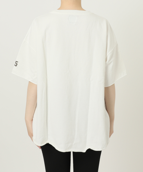 RIDING HIGH(ライディングハイ)の「別注【RIDING HIGH/ライディングハイ】インレーカットオフS/S TEE(Tシャツ/カットソー・レディース・ブラック系その他/パープル/ベージュ/ホワイト/ブルー・FREE)」の8枚目の写真