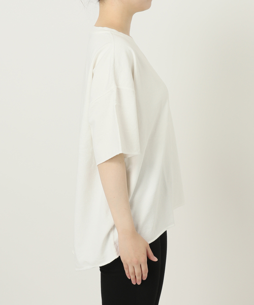 RIDING HIGH(ライディングハイ)の「別注【RIDING HIGH/ライディングハイ】インレーカットオフS/S TEE(Tシャツ/カットソー・レディース・ブラック系その他/パープル/ベージュ/ホワイト/ブルー・FREE)」の9枚目の写真