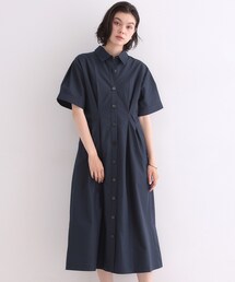 ウエストタックシャツワンピース【洗濯機OK】