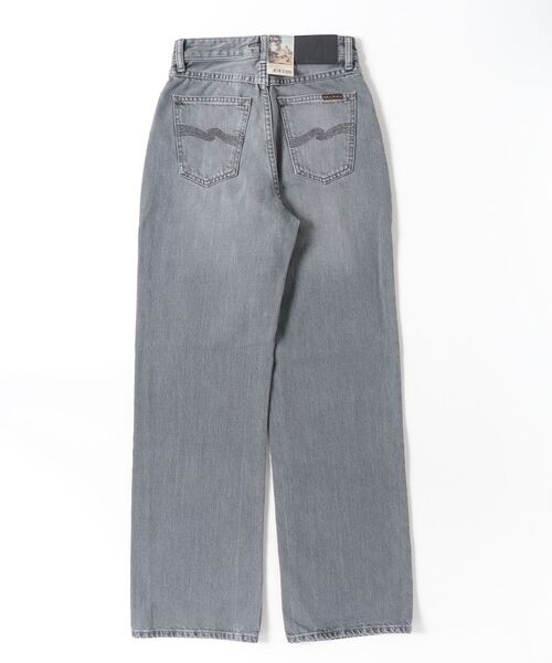 Nudie Jeans(ヌーディージーンズ)の「<Nudie Jeans>ヌーディージーンズ Clean Eileen 115194 / ワイドストレートジーンズ / Foggy Grey / レングス30(デニムパンツ・レディース・ライトグレー・25inch/26inch/27inch/28inch/24inch)」の2枚目の写真