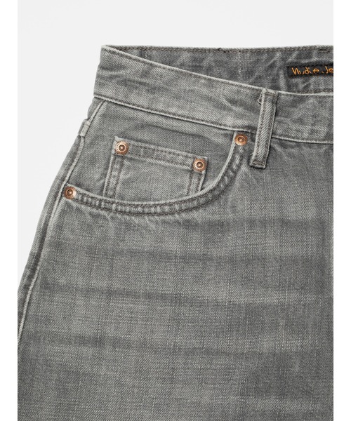 Nudie Jeans(ヌーディージーンズ)の「<Nudie Jeans>ヌーディージーンズ Clean Eileen 115194 / ワイドストレートジーンズ / Foggy Grey / レングス30(デニムパンツ・レディース・ライトグレー・25inch/26inch/27inch/28inch/24inch)」の4枚目の写真