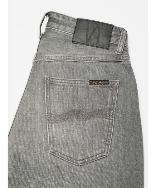 Nudie Jeans(ヌーディージーンズ)の「<Nudie Jeans>ヌーディージーンズ Clean Eileen 115194 / ワイドストレートジーンズ / Foggy Grey / レングス30(デニムパンツ・レディース・ライトグレー・25inch/26inch/27inch/28inch/24inch)」の3枚目の写真