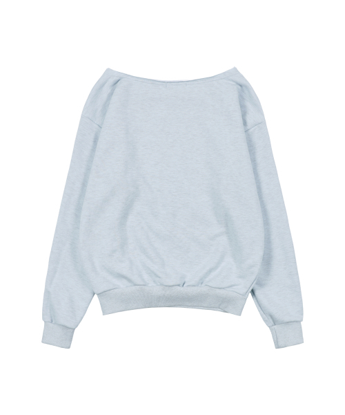 FANCY CLUB（ファンシークラブ）の「プロス オフショルダー スウェットシャツ (ブルーメランジ) F26QB040（スウェット・レディース・その他・ONE）」の5枚目の写真