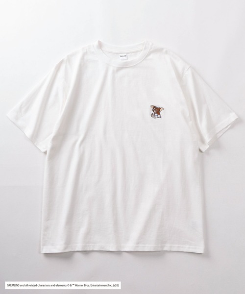 SlashDate（スラッシュデイト）の「【98】【GREMLINS/グレムリン】フォトプリント バックプリント クルーネックTシャツ/ワンポイント刺繍/ユニセックス/レディース/メンズ（Tシャツ/カットソー・メンズ・ホワイト系1/ブラック系3/ブラック系1/ブラック系2/ホワイト系3/ホワイト系2・L/M）」の7枚目の写真