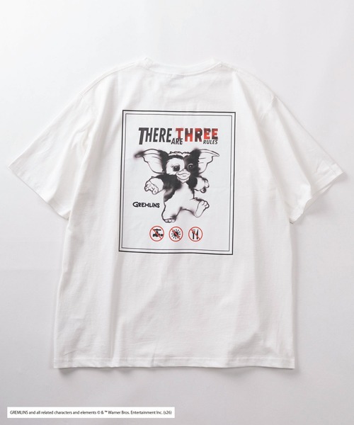 SlashDate（スラッシュデイト）の「【98】【GREMLINS/グレムリン】フォトプリント バックプリント クルーネックTシャツ/ワンポイント刺繍/ユニセックス/レディース/メンズ（Tシャツ/カットソー・メンズ・ホワイト系1/ブラック系3/ブラック系1/ブラック系2/ホワイト系3/ホワイト系2・L/M）」の8枚目の写真