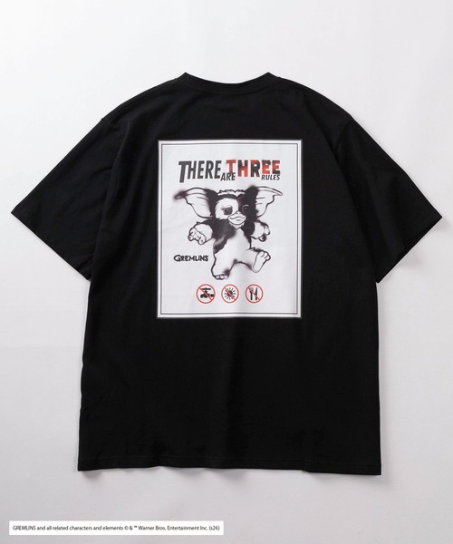 SlashDate（スラッシュデイト）の「【98】【GREMLINS/グレムリン】フォトプリント バックプリント クルーネックTシャツ/ワンポイント刺繍/ユニセックス/レディース/メンズ（Tシャツ/カットソー・メンズ・ホワイト系1/ブラック系3/ブラック系1/ブラック系2/ホワイト系3/ホワイト系2・L/M）」の10枚目の写真