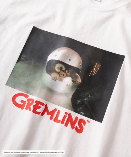 SlashDate（スラッシュデイト）の「【98】【GREMLINS/グレムリン】フォトプリント バックプリント クルーネックTシャツ/ワンポイント刺繍/ユニセックス/レディース/メンズ（Tシャツ/カットソー・メンズ・ホワイト系1/ブラック系3/ブラック系1/ブラック系2/ホワイト系3/ホワイト系2・L/M）」の17枚目の写真