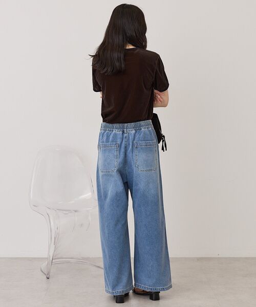 AMERICAN HOLIC(アメリカンホリック)の「シアーベロア配色プルオーバー(Tシャツ/カットソー・レディース・アイボリー/ネイビー/ブラウン・M/L)」の11枚目の写真