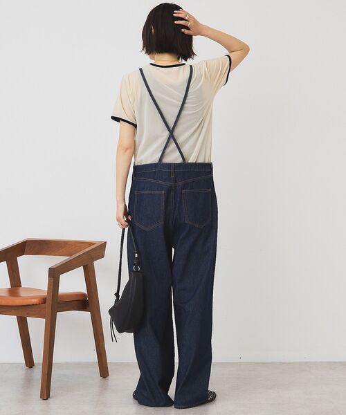 AMERICAN HOLIC(アメリカンホリック)の「シアーベロア配色プルオーバー(Tシャツ/カットソー・レディース・アイボリー/ネイビー/ブラウン・M/L)」の19枚目の写真