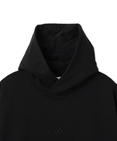 adidas(アディダス)の「adidas BASKETBALL FLEECE HOODIE / アディダス バスケットボール フリース フーディー(パーカー・メンズ・ブラック・S/M/L/XL)」の3枚目の写真