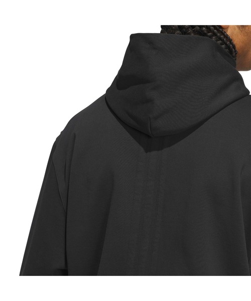 adidas(アディダス)の「adidas BASKETBALL FLEECE HOODIE / アディダス バスケットボール フリース フーディー(パーカー・メンズ・ブラック・S/M/L/XL)」の9枚目の写真