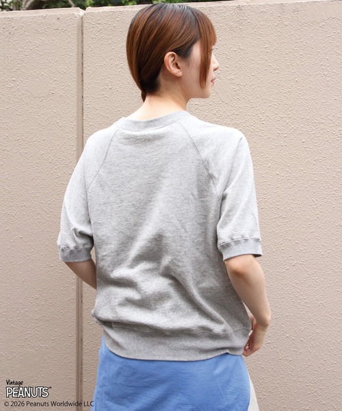 THE SHINZONE（ザ　シンゾーン）の「THE SHINZONE/シンゾーン　スヌーピー ハーフスリーブスウェット　PEANUTS HALF SLEEVE SWEATSHIRT　26MMSCU17（Tシャツ/カットソー・レディース・グレー/ライトブルー・FREE）」の12枚目の写真