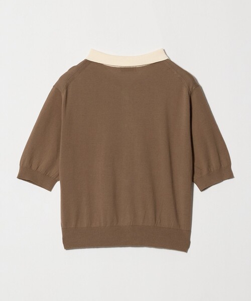 green label relaxing(グリーンレーベルリラクシング)の「ハイショク ポロニット(ニット/セーター・レディース・ナチュラル/ブラウン/ブラック・FREE)」の13枚目の写真