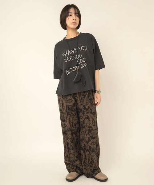 RNA-N(アールエヌエーエヌ)の「R4495 ジャカードトーンプリントパンツ(その他パンツ・レディース・アイボリー/グリーン/ブラック・FREE)」の9枚目の写真