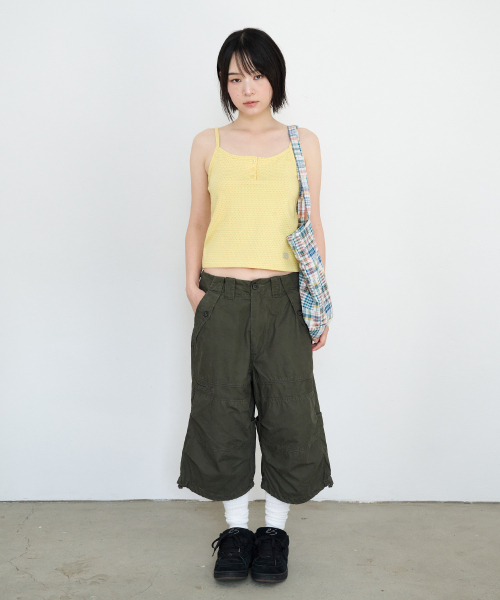PARAKEET(パラキート)の「フラッター ヘンリースリーブレス (イエロー)(Tシャツ/カットソー・レディース・イエロー・OS)」の5枚目の写真