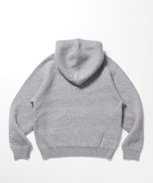 FFEIN(フェイン)の「【FFEIN(フェイン)】ナイロンブレンドクラシックヘンリーフードニット / フーディ ヘンリーネック ラグラン ニット ユニセックス(ニット/セーター・メンズ・オレンジ/チャコール/ブラウン/ライトグレー・SMALL/LARGE/MEDIUM)」の11枚目の写真