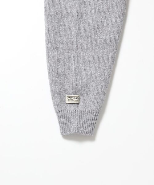 FFEIN(フェイン)の「【FFEIN(フェイン)】ナイロンブレンドクラシックヘンリーフードニット / フーディ ヘンリーネック ラグラン ニット ユニセックス(ニット/セーター・メンズ・オレンジ/チャコール/ブラウン/ライトグレー・SMALL/LARGE/MEDIUM)」の14枚目の写真