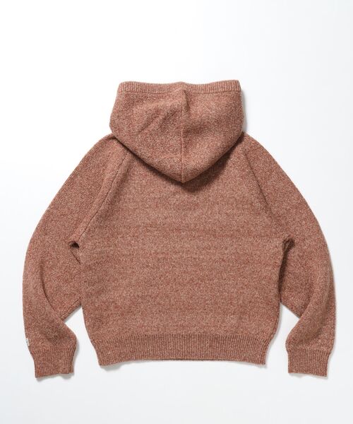 FFEIN(フェイン)の「【FFEIN(フェイン)】ナイロンブレンドクラシックヘンリーフードニット / フーディ ヘンリーネック ラグラン ニット ユニセックス(ニット/セーター・メンズ・オレンジ/チャコール/ブラウン/ライトグレー・SMALL/LARGE/MEDIUM)」の16枚目の写真