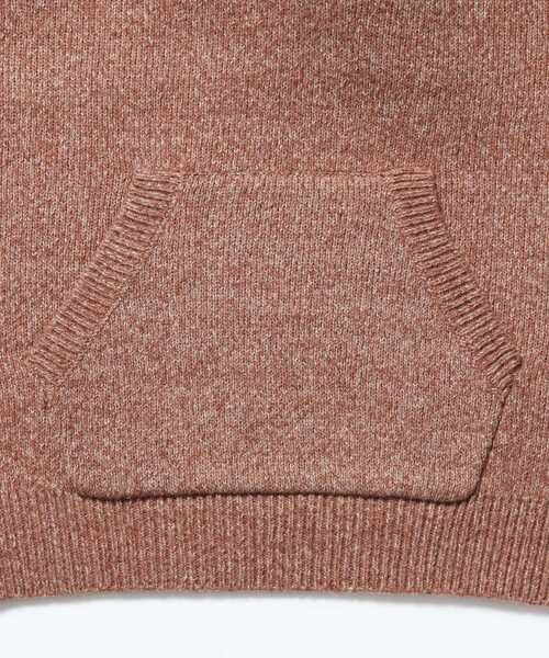 FFEIN(フェイン)の「【FFEIN(フェイン)】ナイロンブレンドクラシックヘンリーフードニット / フーディ ヘンリーネック ラグラン ニット ユニセックス(ニット/セーター・メンズ・オレンジ/チャコール/ブラウン/ライトグレー・SMALL/LARGE/MEDIUM)」の18枚目の写真