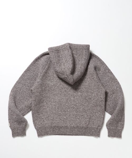 FFEIN(フェイン)の「【FFEIN(フェイン)】ナイロンブレンドクラシックヘンリーフードニット / フーディ ヘンリーネック ラグラン ニット ユニセックス(ニット/セーター・メンズ・オレンジ/チャコール/ブラウン/ライトグレー・SMALL/LARGE/MEDIUM)」の21枚目の写真