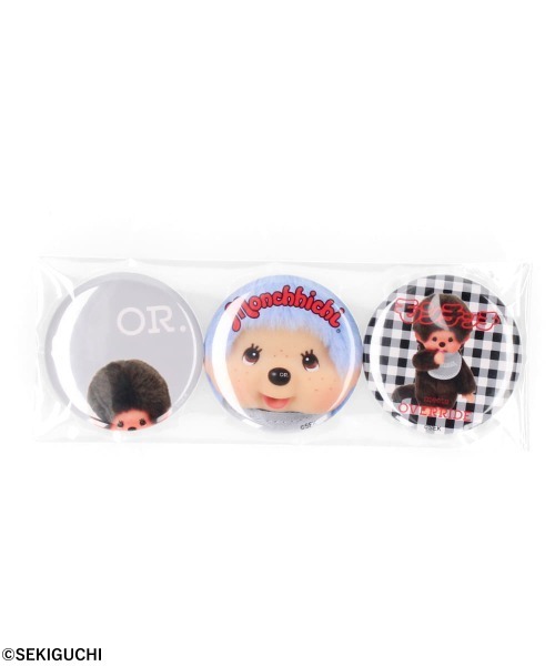 OVERRIDE(オーバーライド)の「OVERRIDE x Monchhichi BADGE 38mm / オーバーライド(バッジ・レディース・ブルー/ピンク/イエロー/ライトグリーン・SMALL)」の3枚目の写真