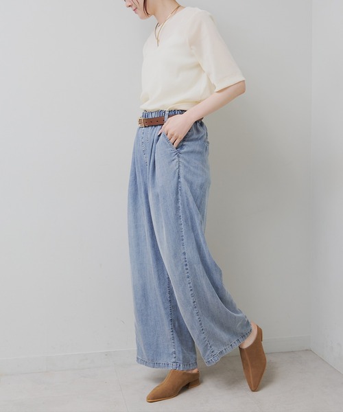 PUAL CE CIN(ピュアルセシン)の「ポインテッドトゥミュール(パンプス・レディース・ベージュ/ブラック・MEDIUM/LARGE)」の7枚目の写真