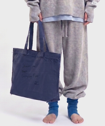 WORK OR DANCE（ワーク オア ダンス）の「Fray Bag navy（エコバッグ/サブバッグ）」