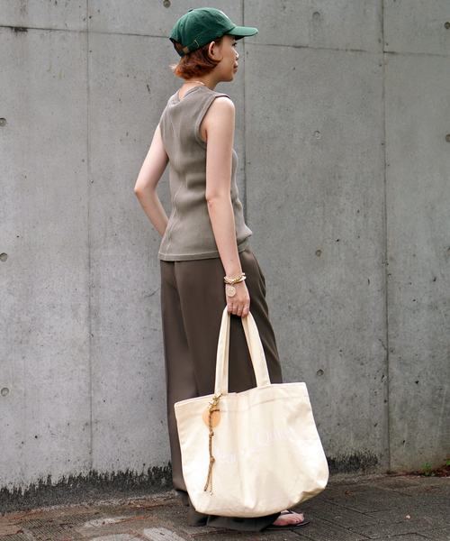 AP STUDIO（エーピーストゥディオ）の「【Museum of Peace & Quiet】Peace& Quiet TOTE（トートバッグ・レディース・アイボリー・FREE）」の2枚目の写真