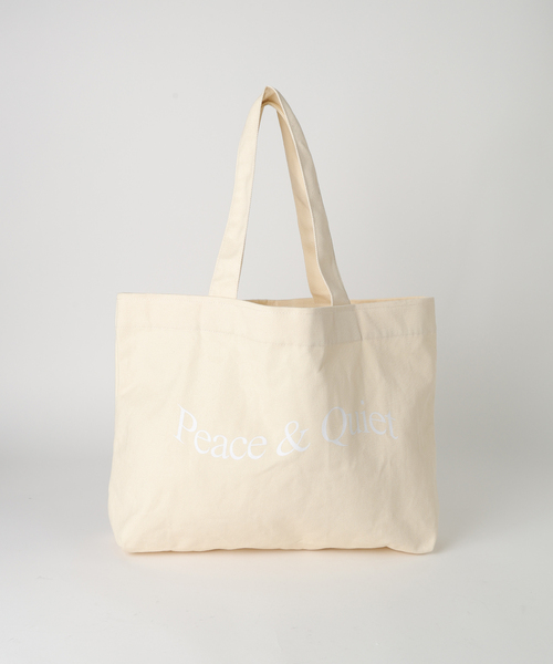 AP STUDIO（エーピーストゥディオ）の「【Museum of Peace & Quiet】Peace& Quiet TOTE（トートバッグ・レディース・アイボリー・FREE）」の8枚目の写真