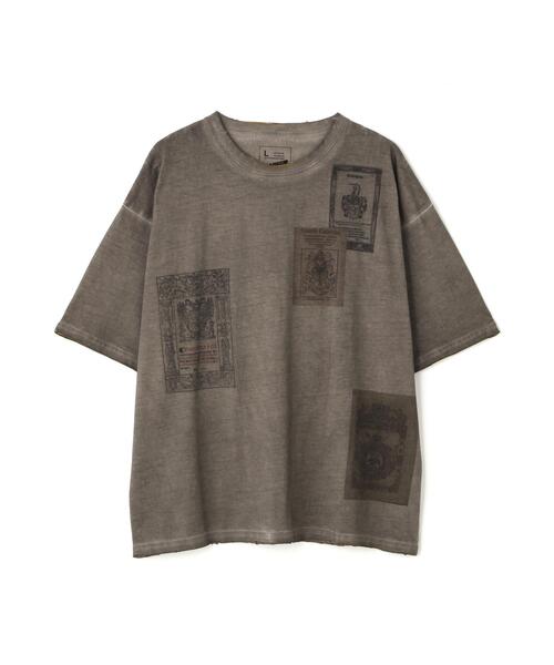 DANKE SCHON(ダンケシェーン)の「DankeSchon/ダンケシェーン/SPRAY BURN LOGO S/S T-SHIRTS(Tシャツ/カットソー・レディース・ベージュ・L/M)」の1枚目の写真