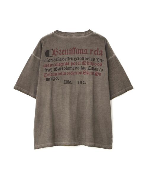 DANKE SCHON(ダンケシェーン)の「DankeSchon/ダンケシェーン/SPRAY BURN LOGO S/S T-SHIRTS(Tシャツ/カットソー・レディース・ベージュ・L/M)」の2枚目の写真