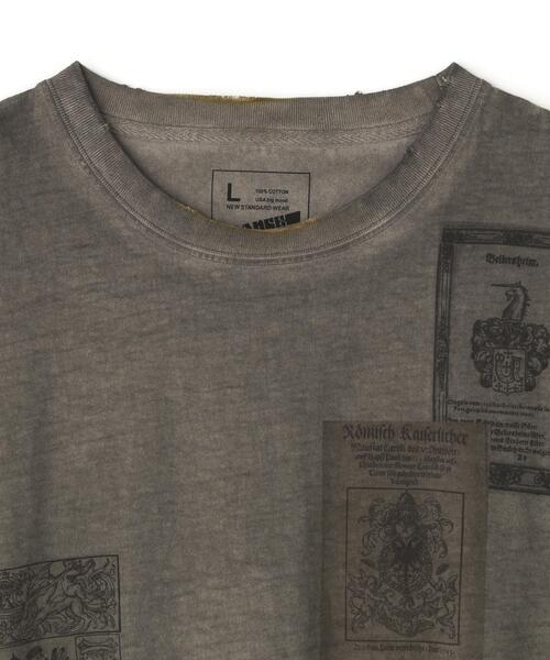 DANKE SCHON(ダンケシェーン)の「DankeSchon/ダンケシェーン/SPRAY BURN LOGO S/S T-SHIRTS(Tシャツ/カットソー・レディース・ベージュ・L/M)」の3枚目の写真