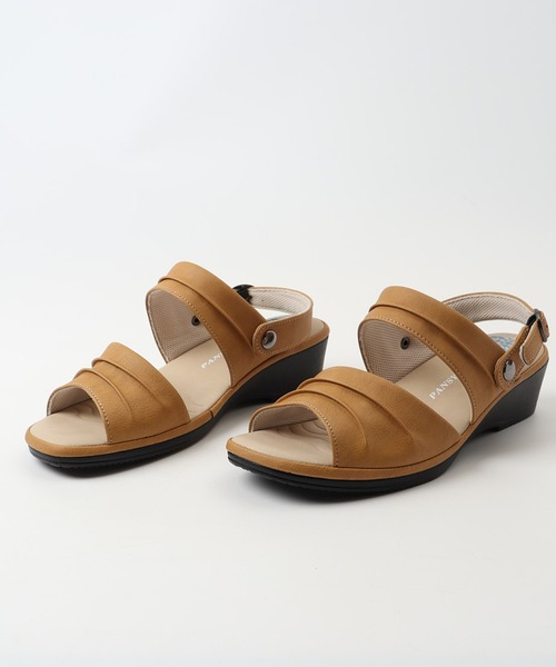 Pansy(パンジー)の「Pansy バックストラップ サンダル(サンダル・レディース・キャメル/ブラック/ベージュ・24.5cm/23cm/24cm/22cm)」の6枚目の写真
