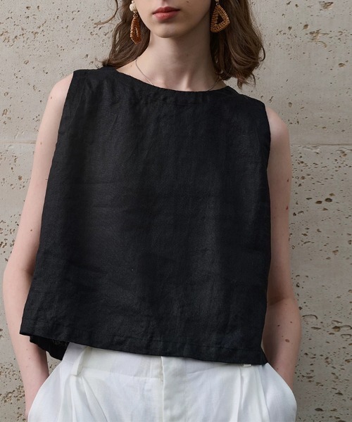 ONEP STAR(ワンピスター)の「2WAYノースリーブブラウス(シャツ/ブラウス・レディース・ブラック/ホワイト・LARGE/MEDIUM/X-LARGE)」の5枚目の写真