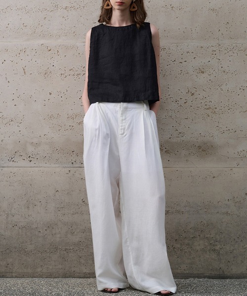 ONEP STAR(ワンピスター)の「2WAYノースリーブブラウス(シャツ/ブラウス・レディース・ブラック/ホワイト・LARGE/MEDIUM/X-LARGE)」の7枚目の写真