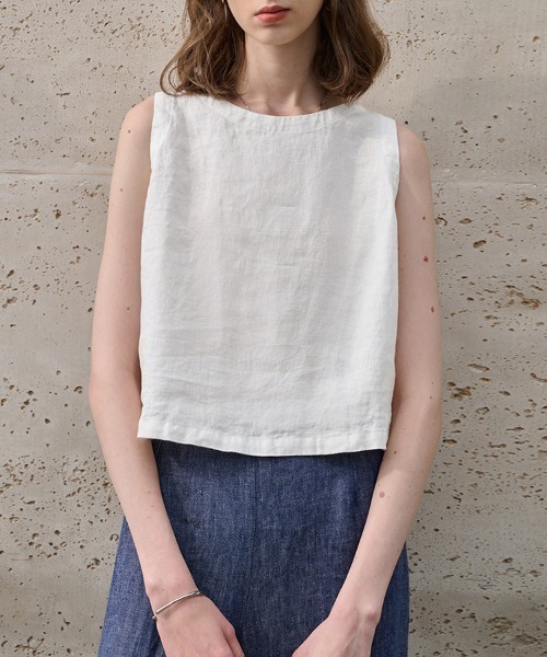 ONEP STAR(ワンピスター)の「2WAYノースリーブブラウス(シャツ/ブラウス・レディース・ブラック/ホワイト・LARGE/MEDIUM/X-LARGE)」の9枚目の写真
