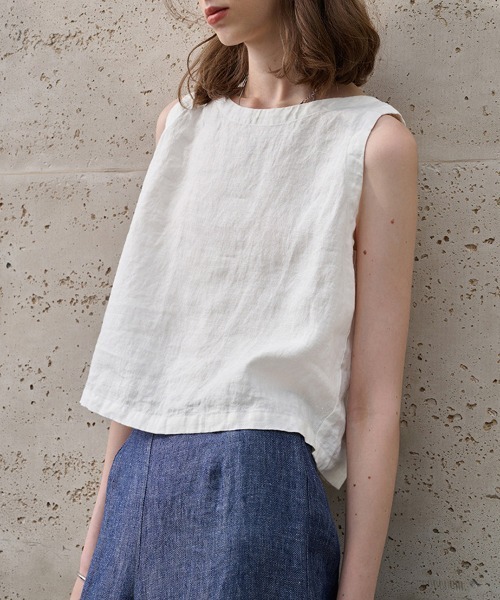 ONEP STAR(ワンピスター)の「2WAYノースリーブブラウス(シャツ/ブラウス・レディース・ブラック/ホワイト・LARGE/MEDIUM/X-LARGE)」の10枚目の写真