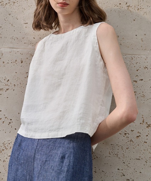 ONEP STAR(ワンピスター)の「2WAYノースリーブブラウス(シャツ/ブラウス・レディース・ブラック/ホワイト・LARGE/MEDIUM/X-LARGE)」の11枚目の写真