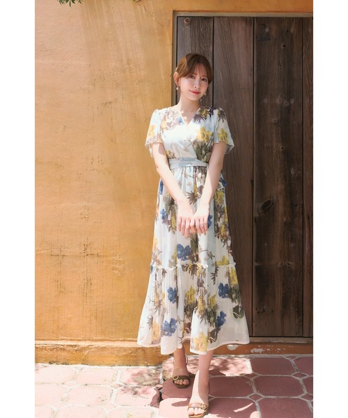 Her lip to(ハーリップトゥー)の「Lorette Floral Dress(ワンピース・レディース・イエロー系・S/M)」の3枚目の写真