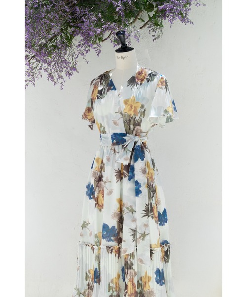 Her lip to(ハーリップトゥー)の「Lorette Floral Dress(ワンピース・レディース・イエロー系・S/M)」の7枚目の写真