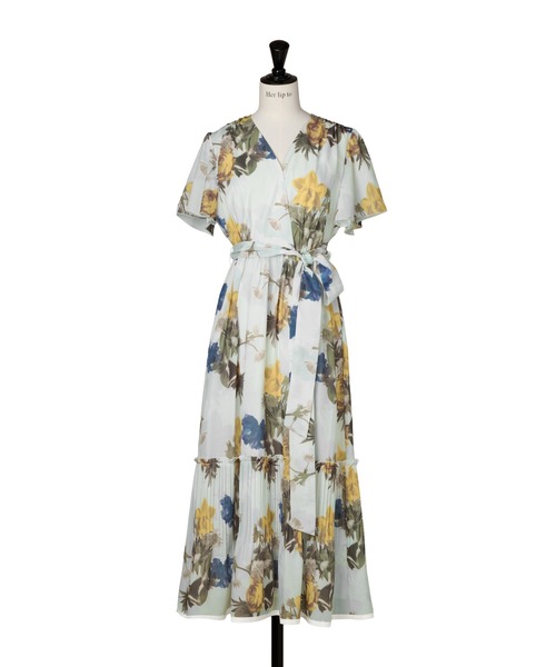 Her lip to(ハーリップトゥー)の「Lorette Floral Dress(ワンピース・レディース・イエロー系・S/M)」の12枚目の写真