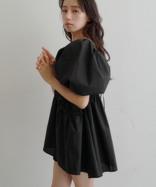 Kastane(カスタネ)の「【7.18(土)12:00発売】フリルサッシュブラウス(シャツ/ブラウス・レディース・ホワイト/ブラック/ブラック系その他/アイボリー・FREE)」の17枚目の写真