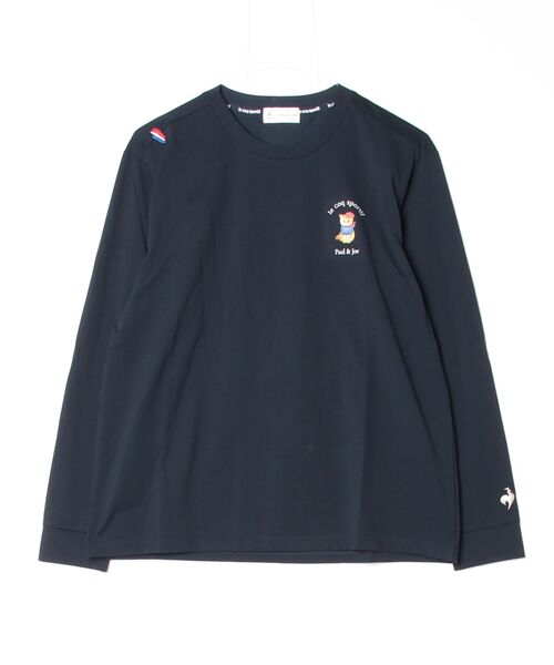 le coq sportif（ルコックスポルティフ）の「PJ collaboration sunscreen long sleeve T-shirt（Tシャツ/カットソー・レディース・ブルー/ネイビー/ホワイト・L/M/S/XL）」の3枚目の写真