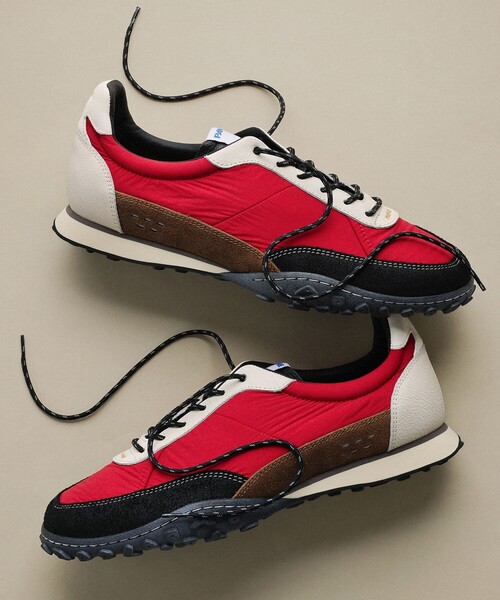 PANE(ペイン)の「<PANE>CREST KICK RED スニーカー(スニーカー・レディース・レッド・37(23.5cm)/24.5㎝)」の3枚目の写真