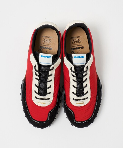 PANE(ペイン)の「<PANE>CREST KICK RED スニーカー(スニーカー・レディース・レッド・37(23.5cm)/24.5㎝)」の7枚目の写真