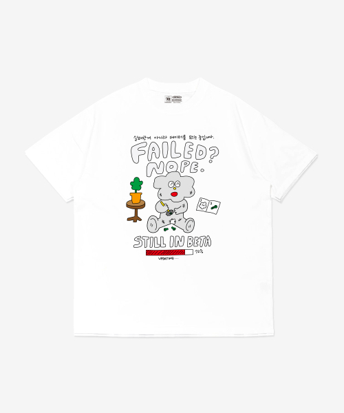 BALLOON FRIENDS(バルーンフレンズ)の「まだベータ版フィロソフィTシャツ(Tシャツ/カットソー・レディース・その他・SMALL/MEDIUM/LARGE)」の1枚目の写真