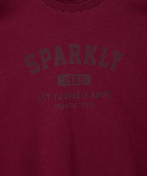 Honeys(ハニーズ)の「ロゴプリントゆるTシャツ(Tシャツ/カットソー・レディース・ブラウン系その他2/ブラック/オートミール/ボルドー/杢グレー・L/M/S)」の22枚目の写真
