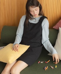 【Original】肩リボンミニワンピース / 無地 ドット ミニ丈ワンピース ミディ丈 リボンワンピース 肩リボン ノースリーブワンピース ジャンパースカート レイヤード Aライン オケージョン 結婚式 二次会 お呼ばれ レイヤード 秋服 冬服 春服 フェミニン ガーリー 韓国 ブラック ブラウン グレー