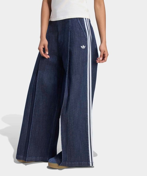 adidas(アディダス)の「デニム プリーツ ワイドレッグ パンツ / アディダスオリジナルス adidas Originals(その他パンツ・レディース・ブルー・27/30/24/30/25/30/26/30/28/30/29/30/30W 30L)」の7枚目の写真