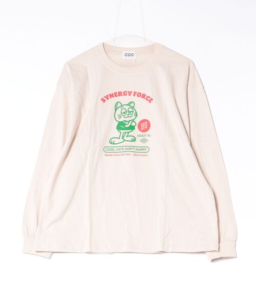 CGC（シージーシー）の「CGC/シージーシー COOL CATS L/S Tシャツ（Tシャツ/カットソー・レディース・ホワイト/ブラック/ベージュ系その他・F）」の3枚目の写真